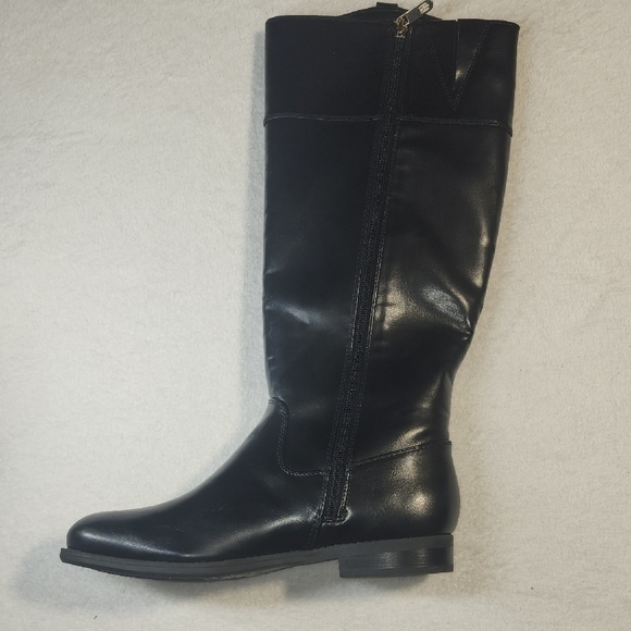 Tommy Hilfiger Black Over the Knee Boots - Picture 3 of 9